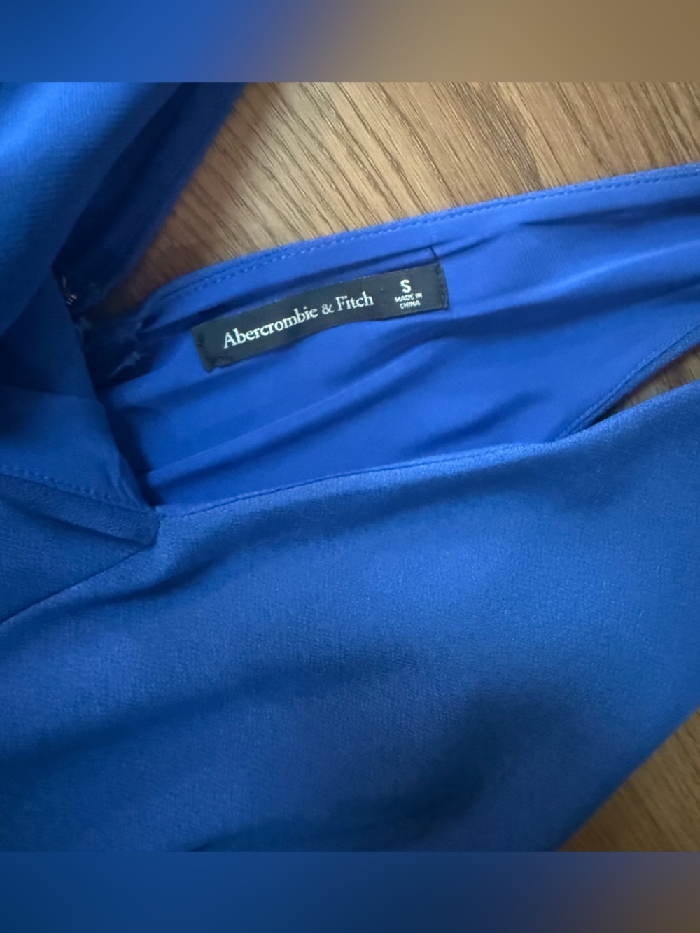 Abercrombie small blue v-neck midi dress - Picture 4 of 4